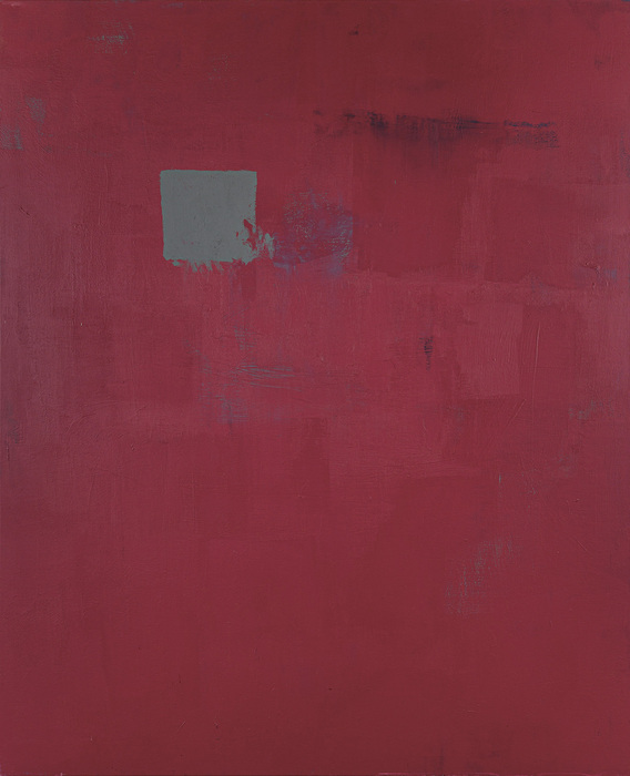 Slot 7010 Tent Grey Acrylic paint on canvas 195 x 160 cm, 2022